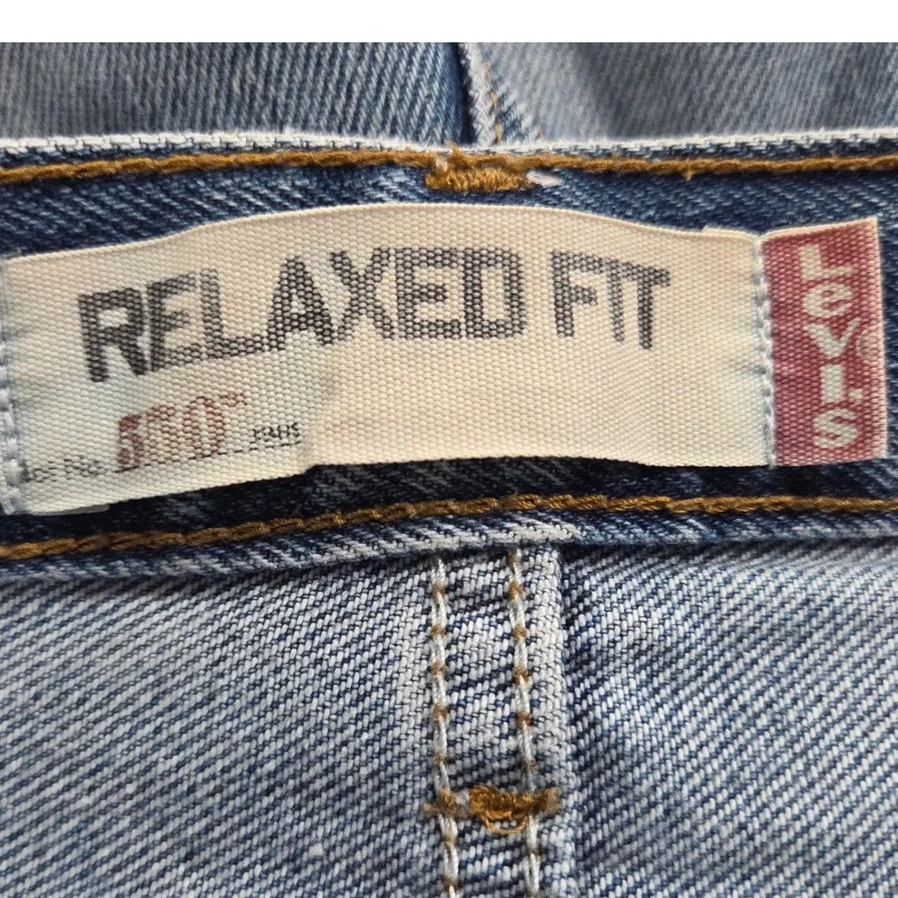 Levis 550 Jeans Mens‎ 34x34 Blue Medium Wash Relaxed Fit Tapered Denim 2007 Y2K